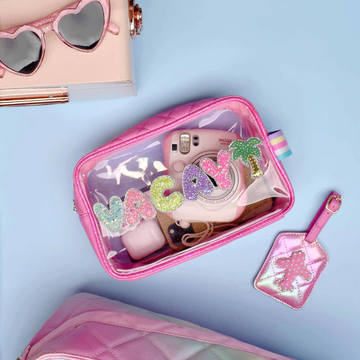 Glam Letter Pouch - Pink Vacay