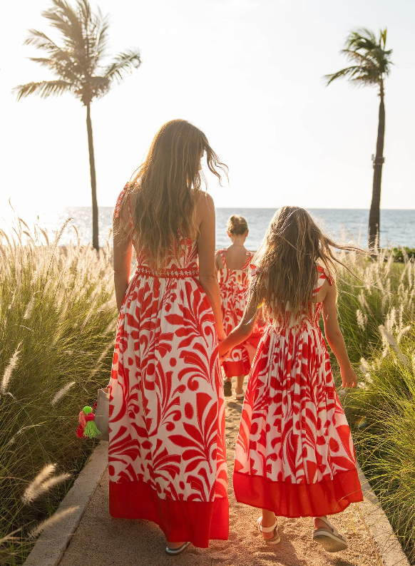 beach riot red dress Beach Riot | Charlotte Dress Cherry Eyelet | Red Cherry Maxi Dress