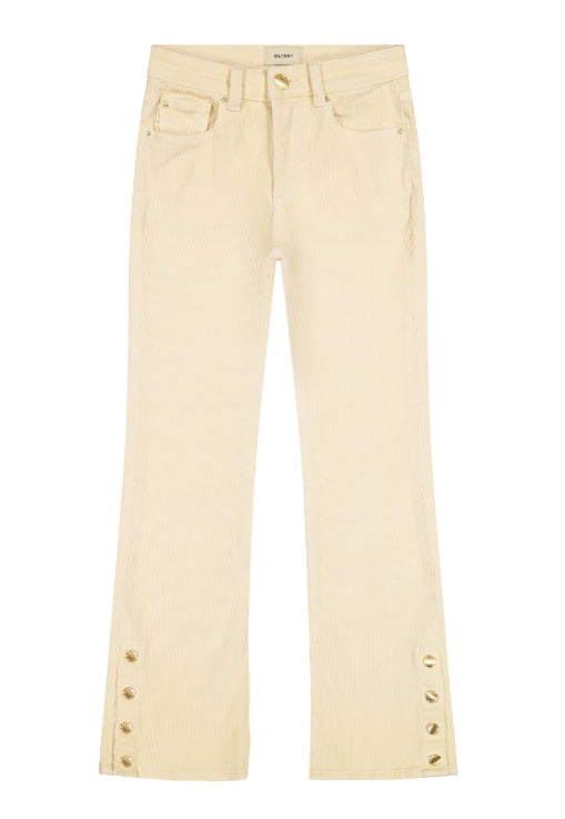 Corduroy Pants Beige Jeans Bootcut HIGH-RISE CORDUROY BOOTCUT