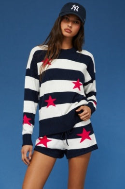 Beach Riot Adult/Junior Callie Sweater - Liberty Stars *Preorder*