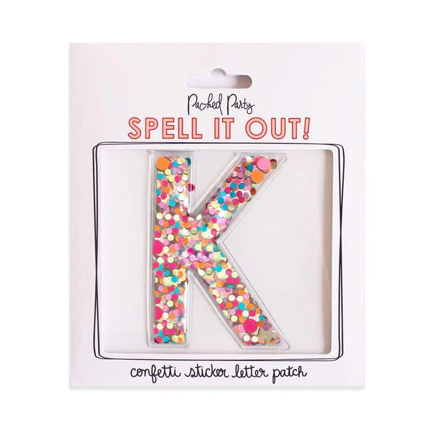 3D Confetti Letter Stickers - Everything But The Princess