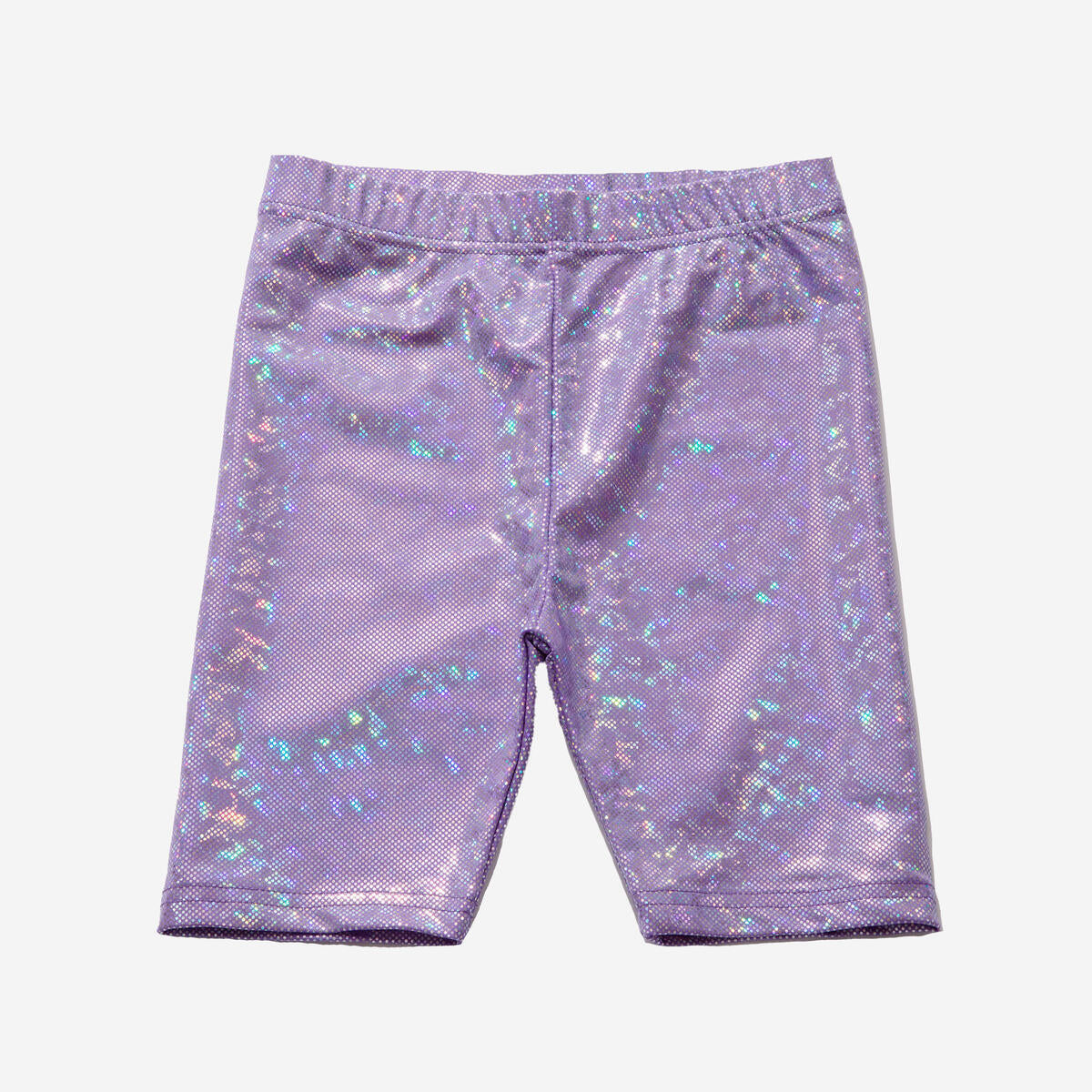 Petite Hailey Metallic Bike Shorts - Purple *Preorder*