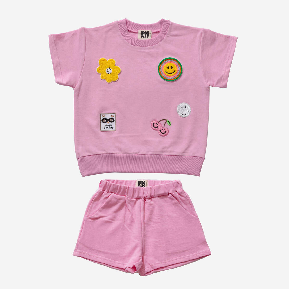 Petite Hailey Patched Set - Pink *Preorder*