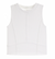 Suzette Collection Ribbed Crop Tank- White * Juniors*