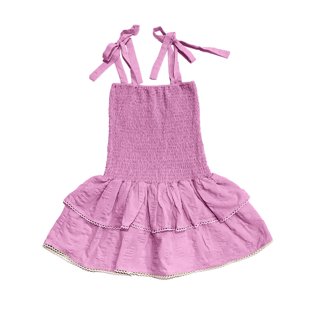 Little Olin Smocked Dress - Pink