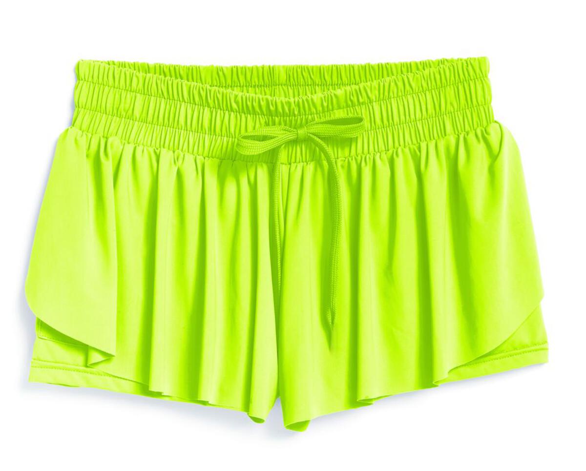 Suzette Collection Flyaway Shorts - Neon Green