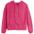 Suzette Collection Soft French Terry Full Zip Hoodie - Hot Pink