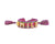 Bari Lynn Adjustable Woven Bracelet -Fuchsia Smile