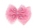 Bari Lynn 5" Star Print Tulle Bow with Crystal Charms - Hot Pink