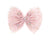 Bari Lynn 5" Star Print Tulle Bow with Crystal Charms - Baby Pink