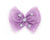 Bari Lynn 5" Star Print Tulle Bow with Crystal Charms - Lavender