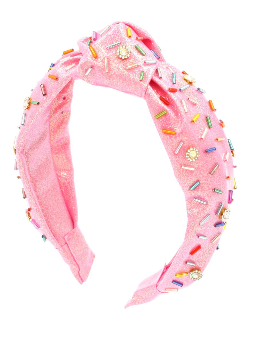 Bari Lynn Pink Shimmer Sprinkles Headband