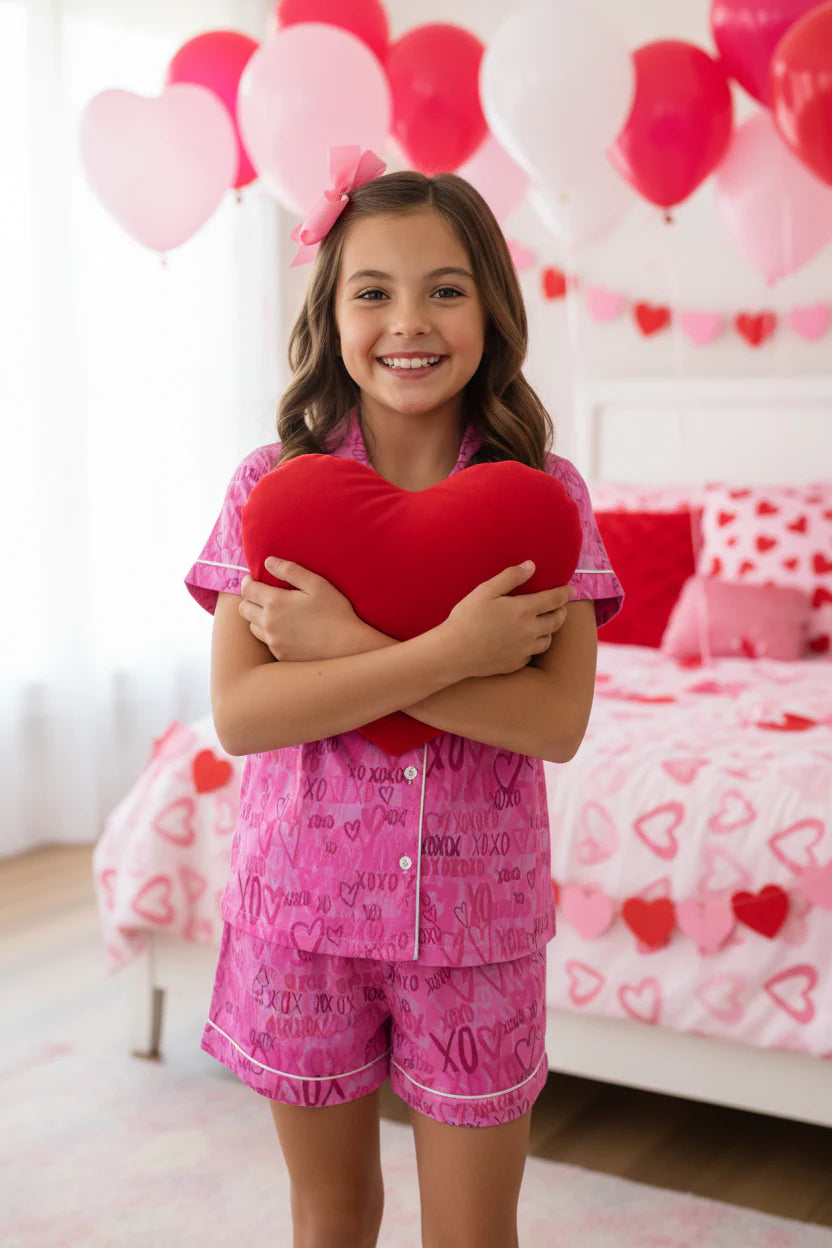 Tweenstyle XO Heart Print 2pc Lounge Set