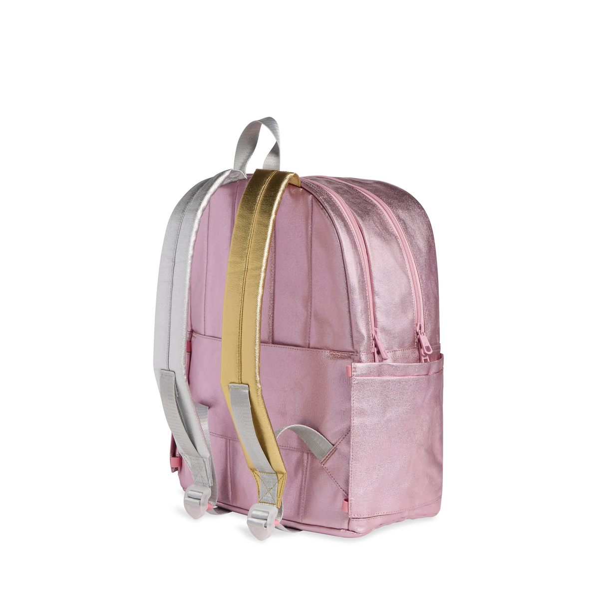 State Bags Kane Kids Double Pocket 16" Backpack -Pink Metallic