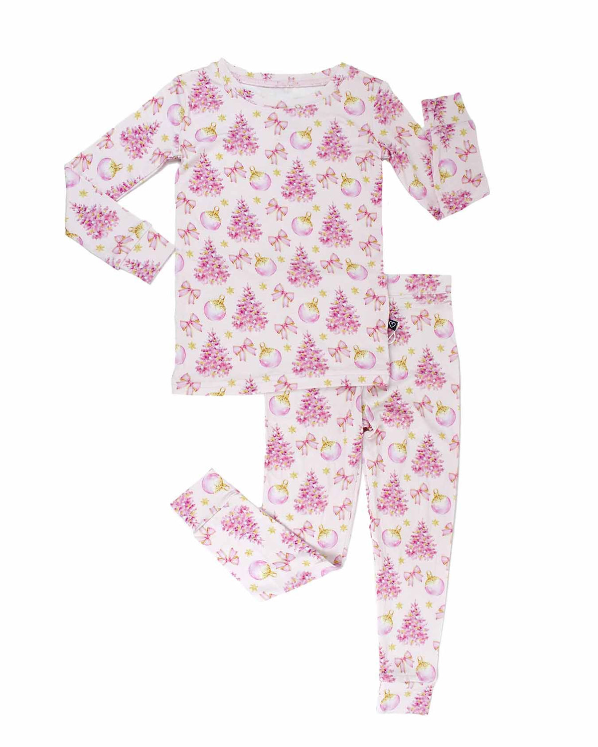 Lev Baby Kristina 2pc Bamboo Holiday Pajama Set - Sizes 2-10