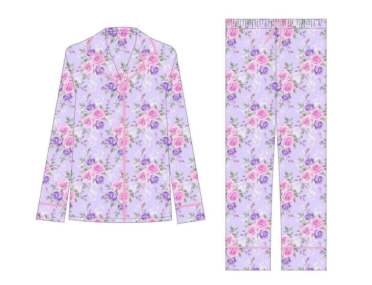 Lev Baby Eliza 2pc Mama Classic Long Sleeve Bamboo PJ Set