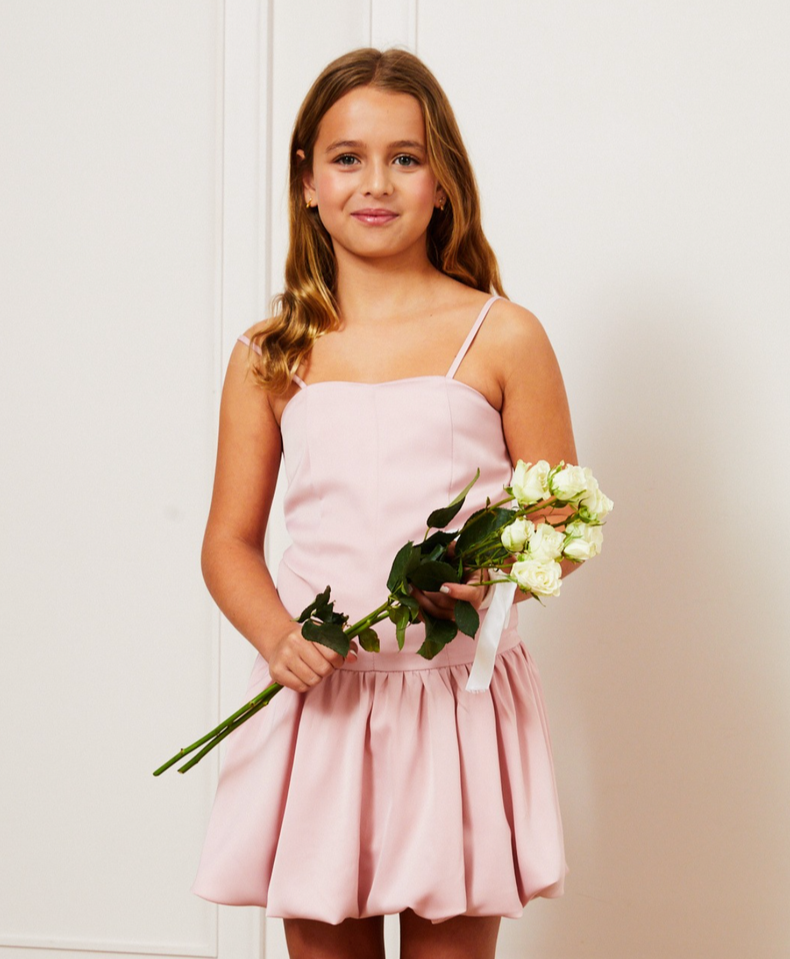 Theme Nyc Bailey Satin Ballet Dress - Ballet Pinksmall - 7/8 Theme Nyc Bailey Satin Ballet Dress - Ballet Pinksmall - 7/8