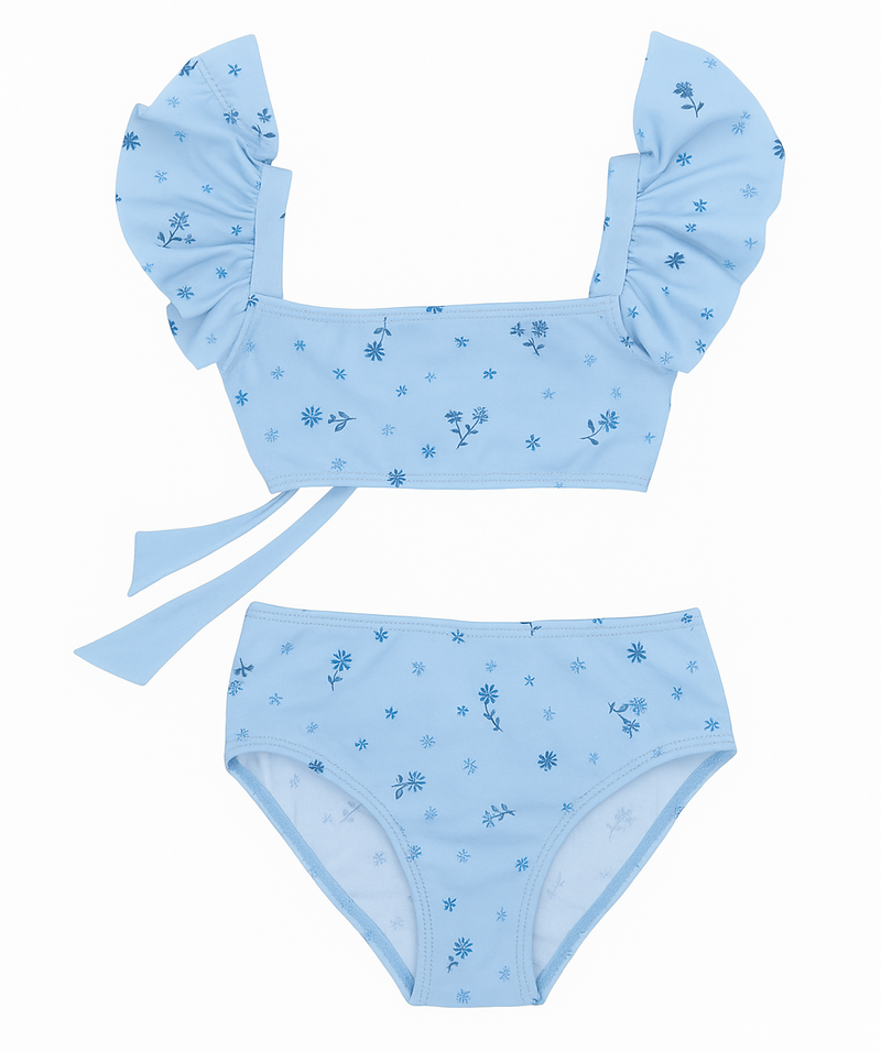 Piccoli Principi Klara 2pc Swimsuit- Blue Petals