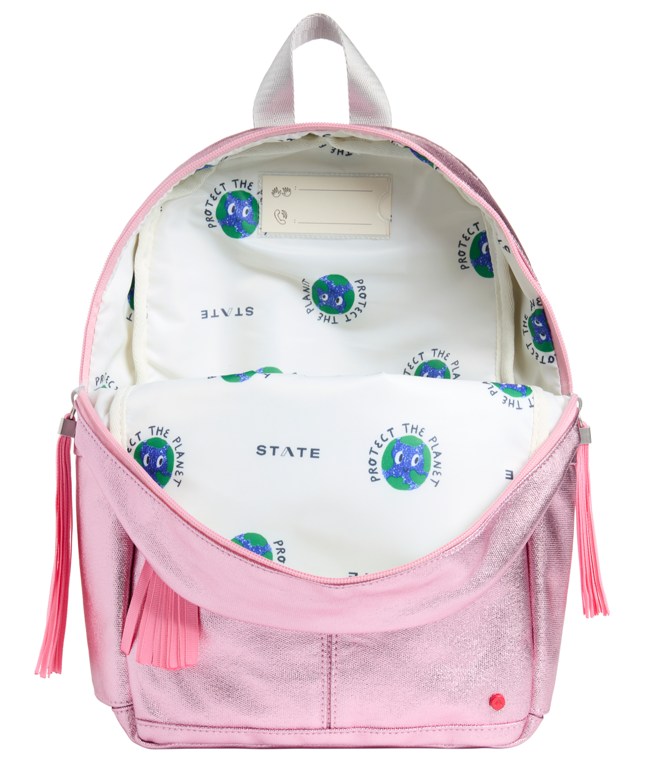 State Bags Kane Kids 14" Mini Backpack - Pink Metallic