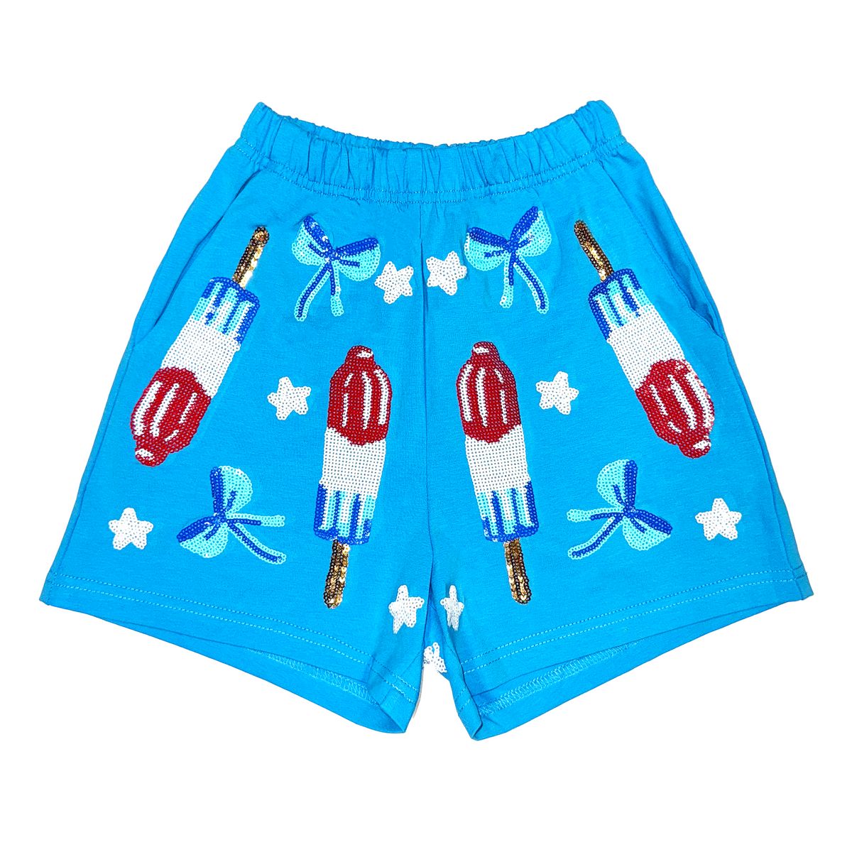 Belle Cher Sequin Popsicle Shorts
