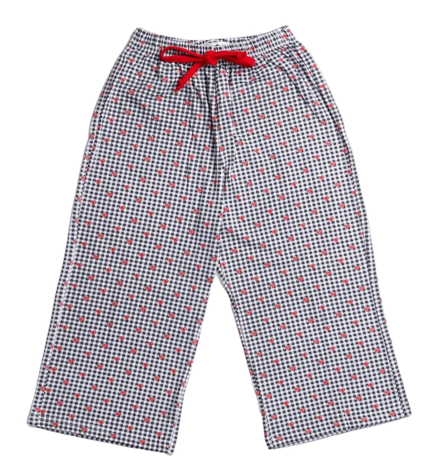 girls gingham cherry print pant 
