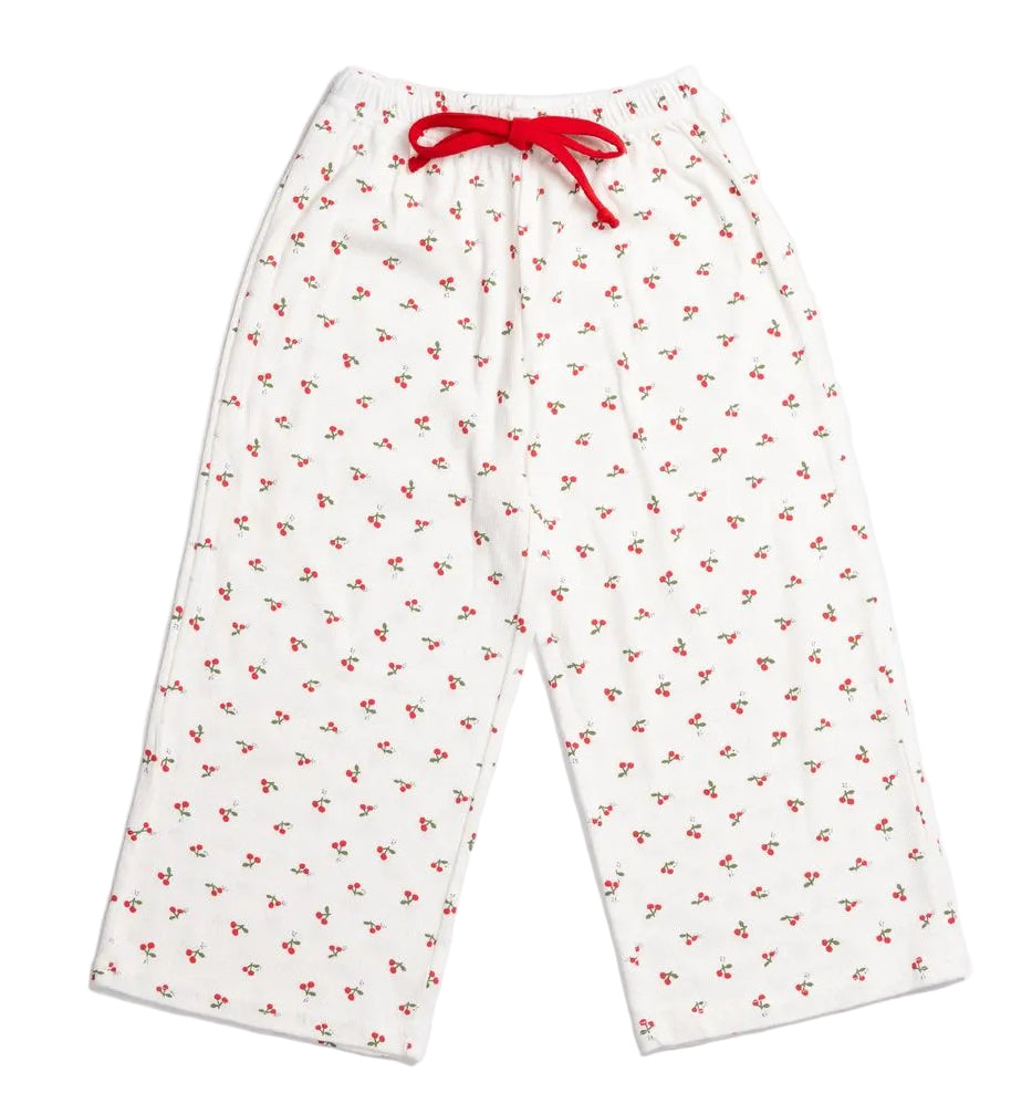 girls capri pants with cherries 