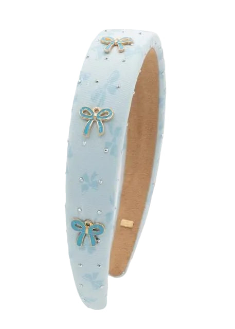 Bari Lynn Blue Bow Charms Headband