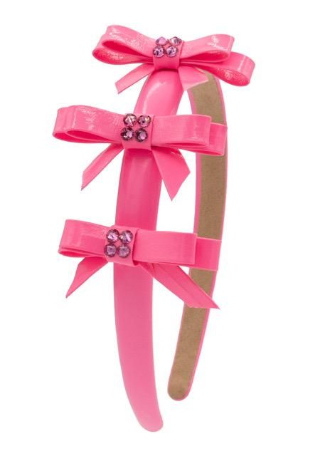 Bari Lynn Multi Bow Headband- Bubblegum