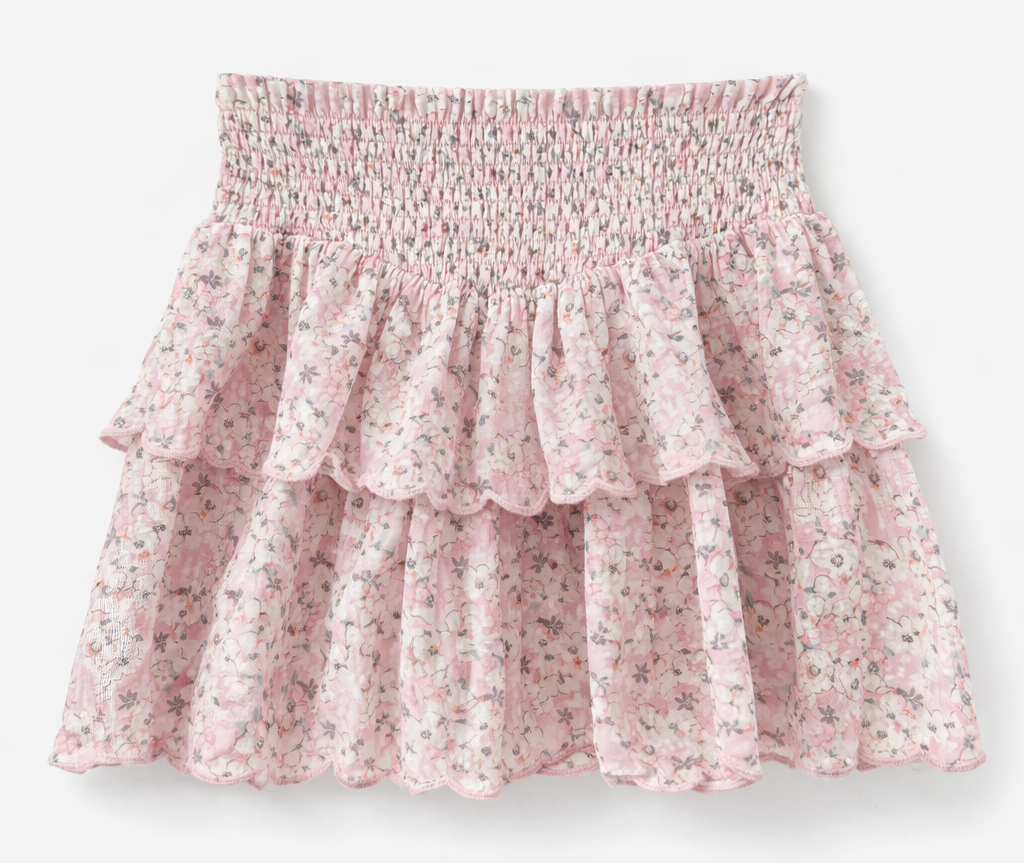 Summer Loving 2pc Eden Skirt Set -Blush Meadow Pink