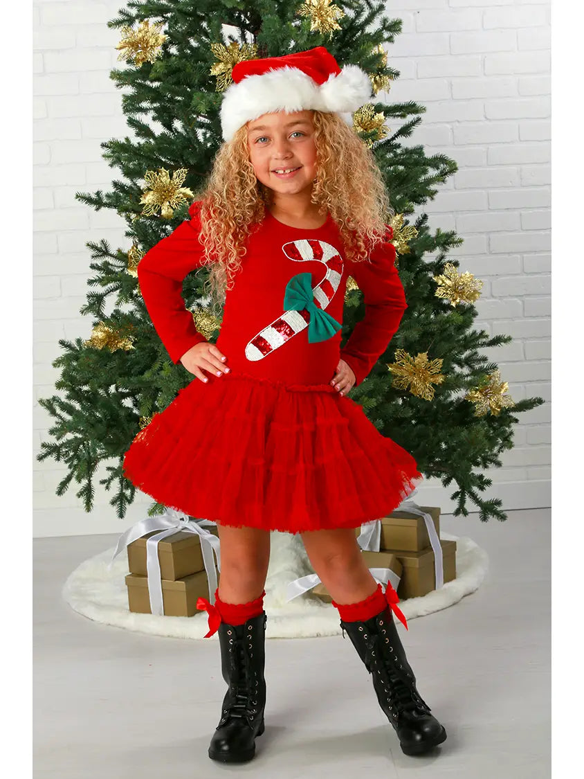 Ooh! La, La! Couture Candy Cane Tutu Dress
