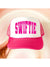 Swiftie Hot Pink Arch Varsity Trucker Hat *Preorder*