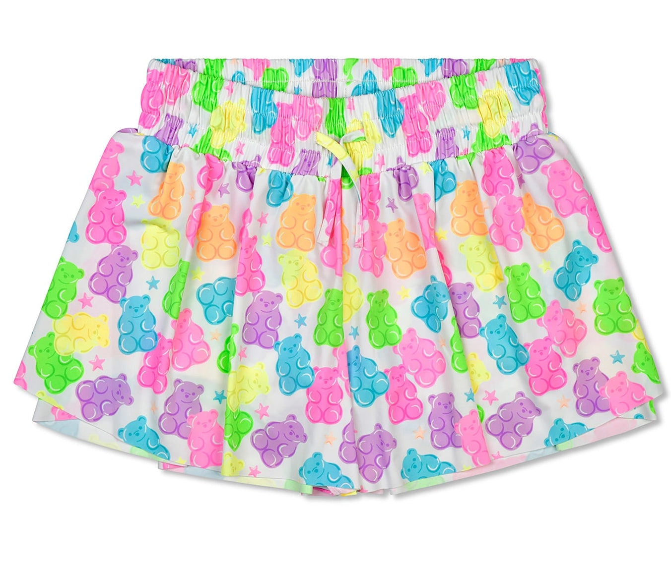 girls gummy bear printed shorts