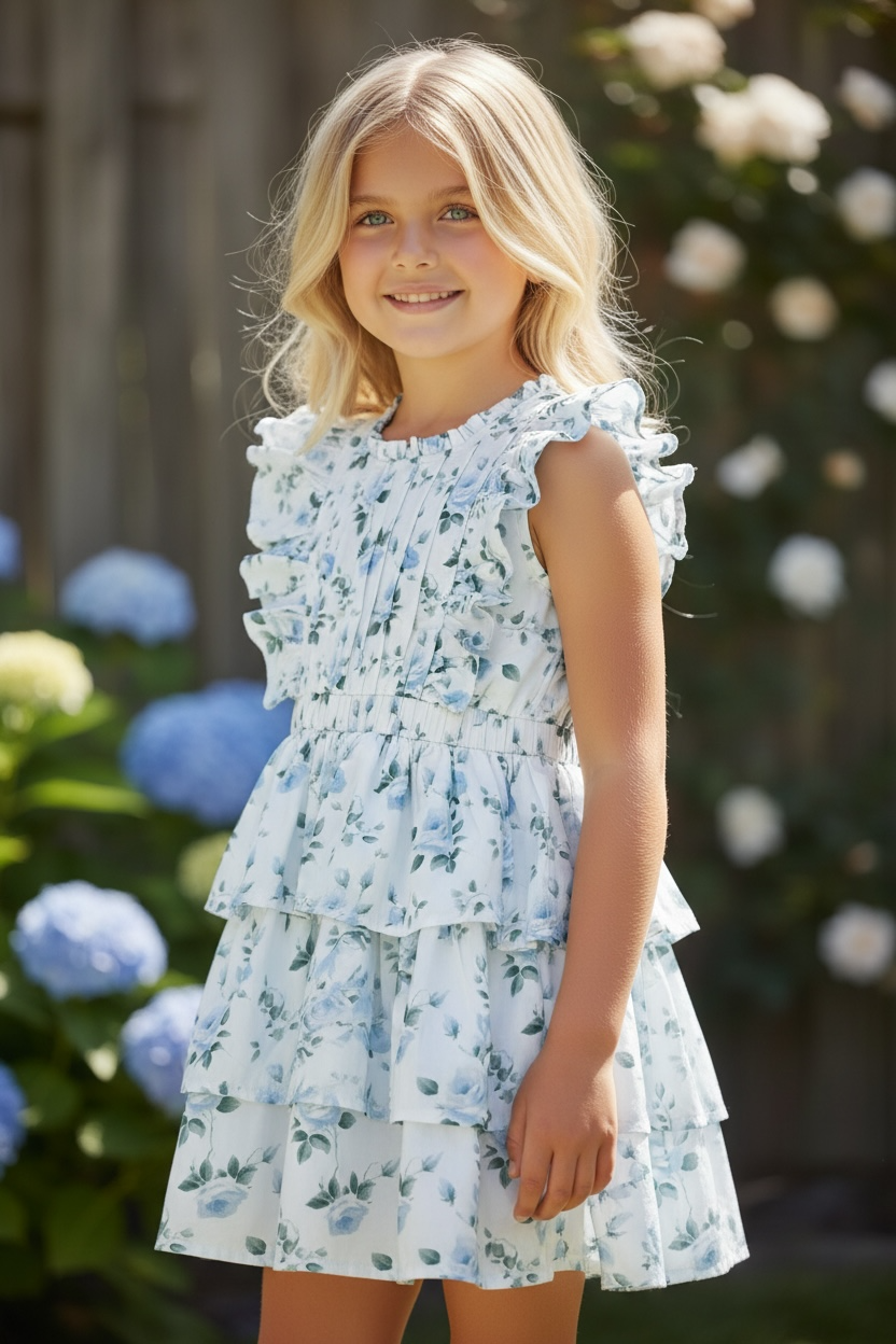 Alto Modas Roses Rebecca Ruffle Dress