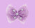 Bari Lynn 5" Star Print Tulle Bow with Crystal Charms - Lavender