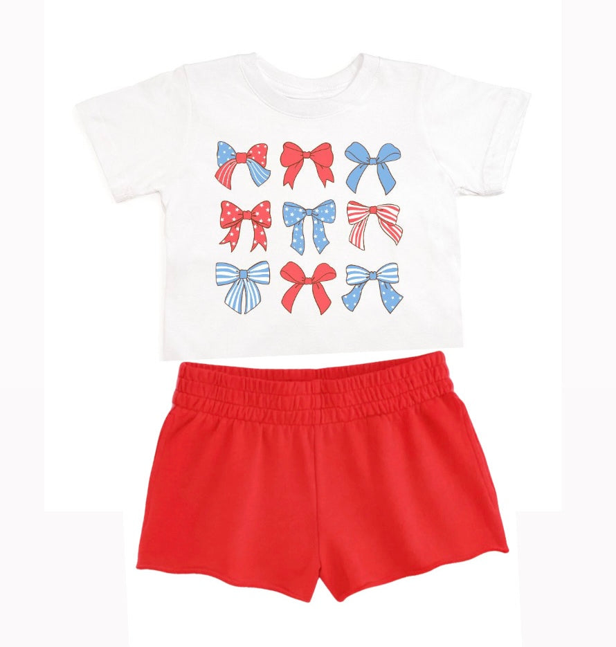 Camiseta con gráfico patriótico "Sweet Wink"