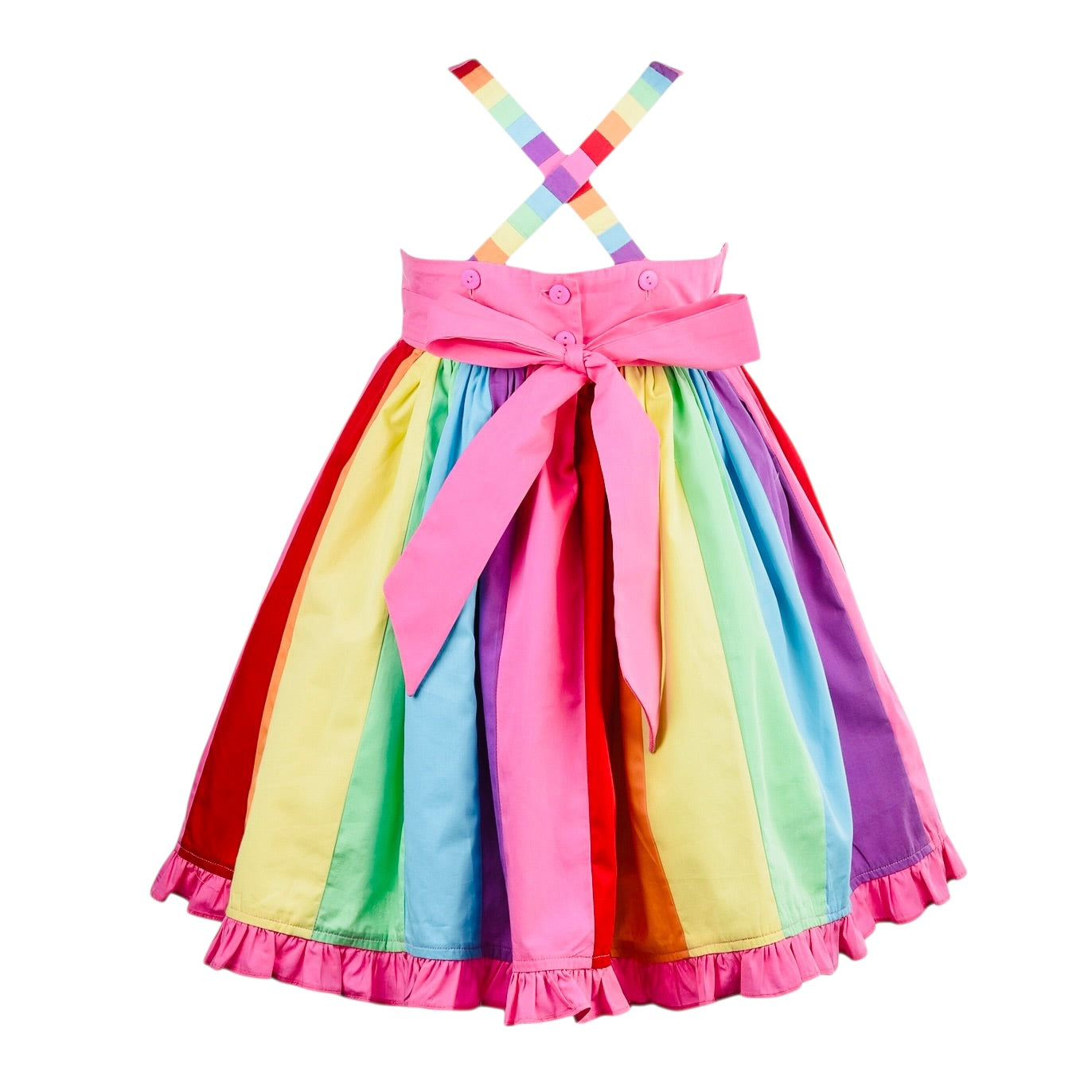Cotton Kids Rainbow Twirl Dress
