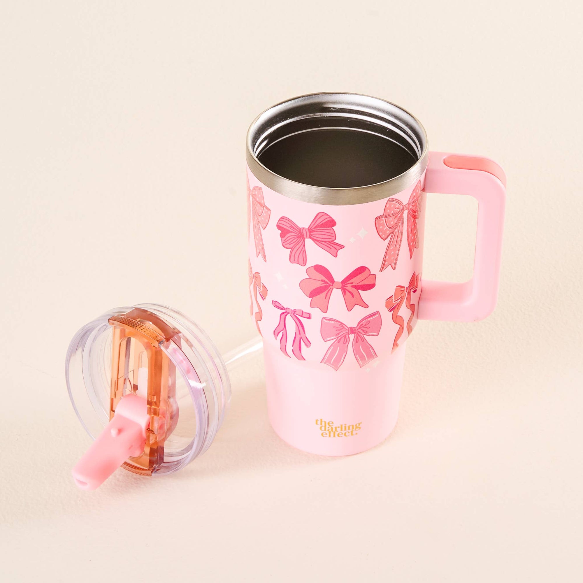 20 oz Flip Straw Tumbler-Blushing Bows
