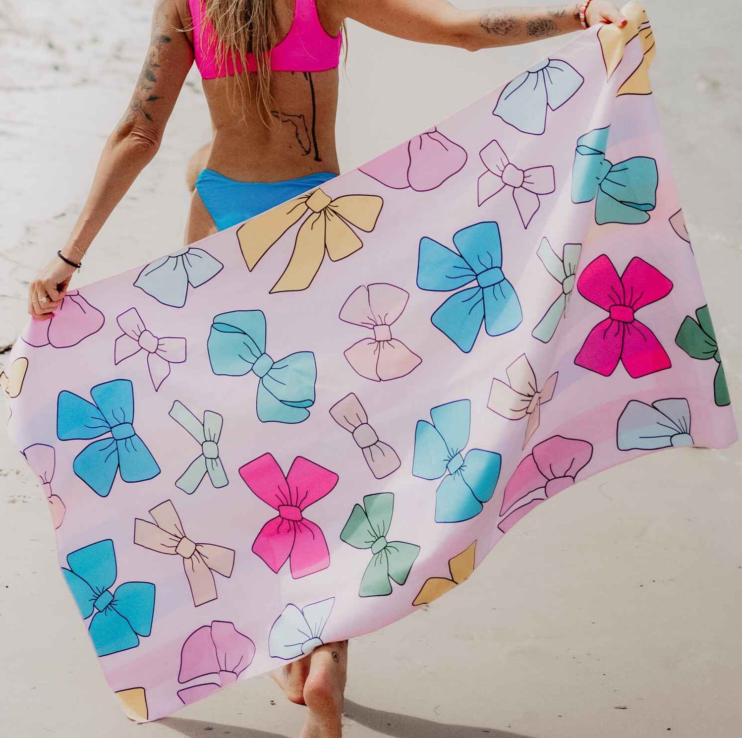 Beautiful Bows Quick Dry/Sand Free Beach Towel