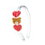 Lilies & Roses Teddy Bear & Hearts Headband