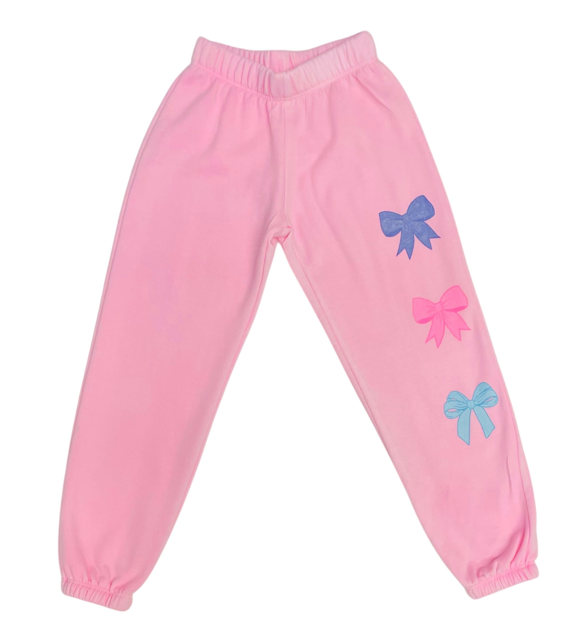 Firehouse Girls Pretty Bows Sweatpant- Ice Pink