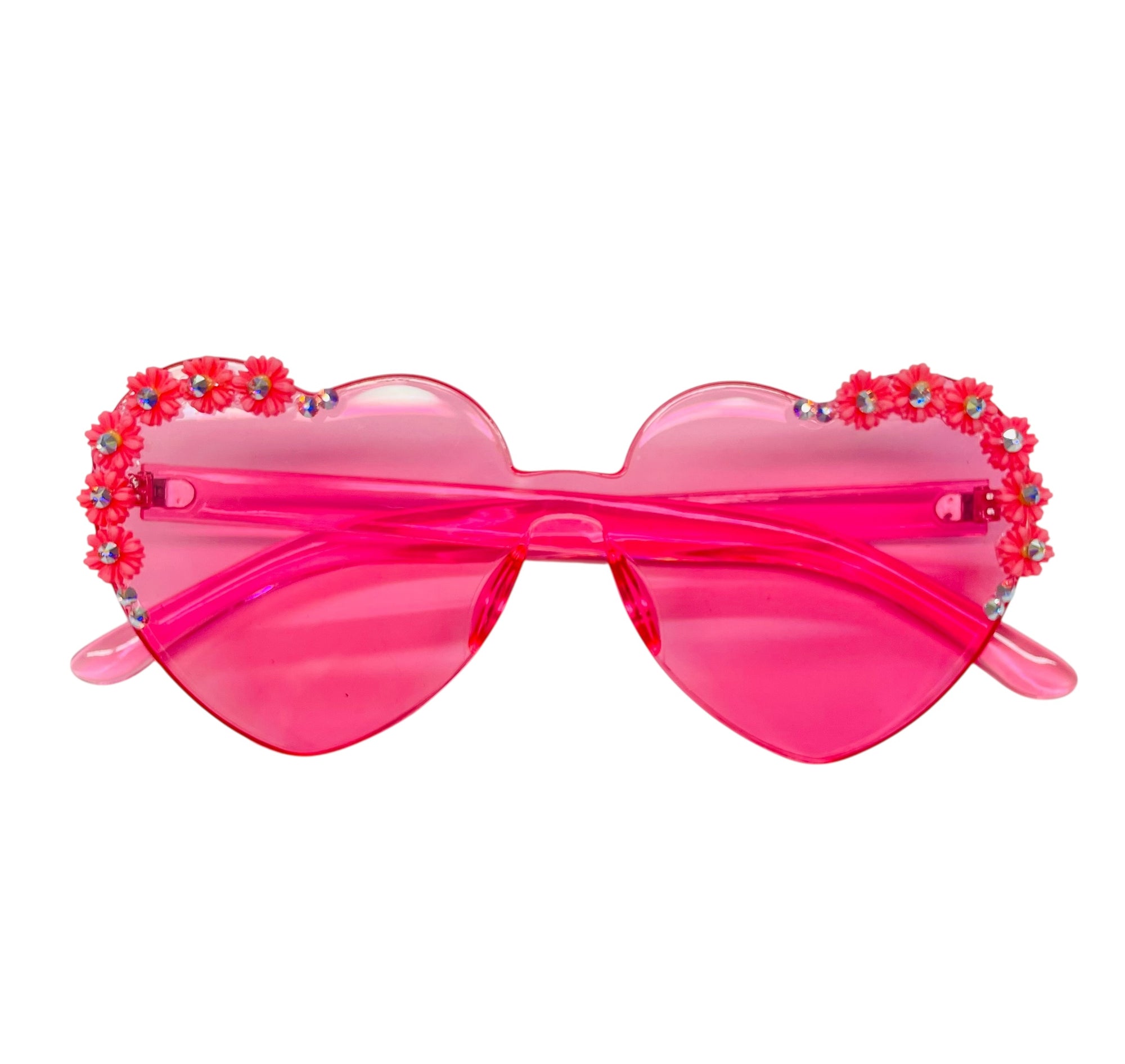 Gafas de sol Crystal Elton de Bari Lynn: arcoíris neón transparente