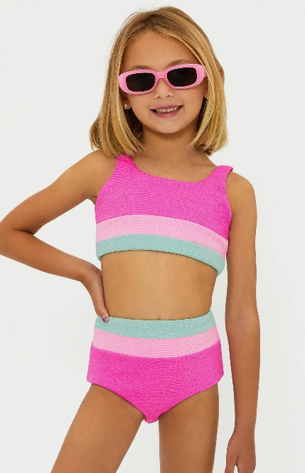 Beach Riot Kids Little Mackenzine/Heidi 2pc Swimsuit - Blossom