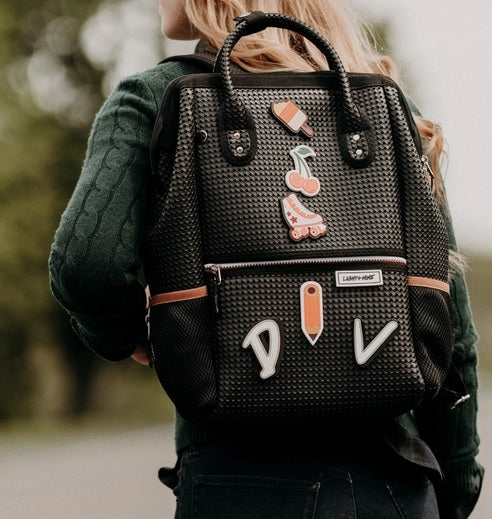Light + Nine Black Tweeny Tall Backpack -Customize With Gibets!