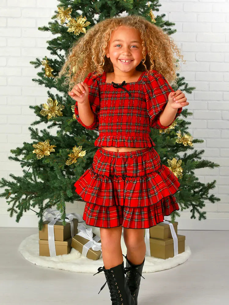 Ooh! La, La! Couture 2pc Aelis Plaid Skirt Set