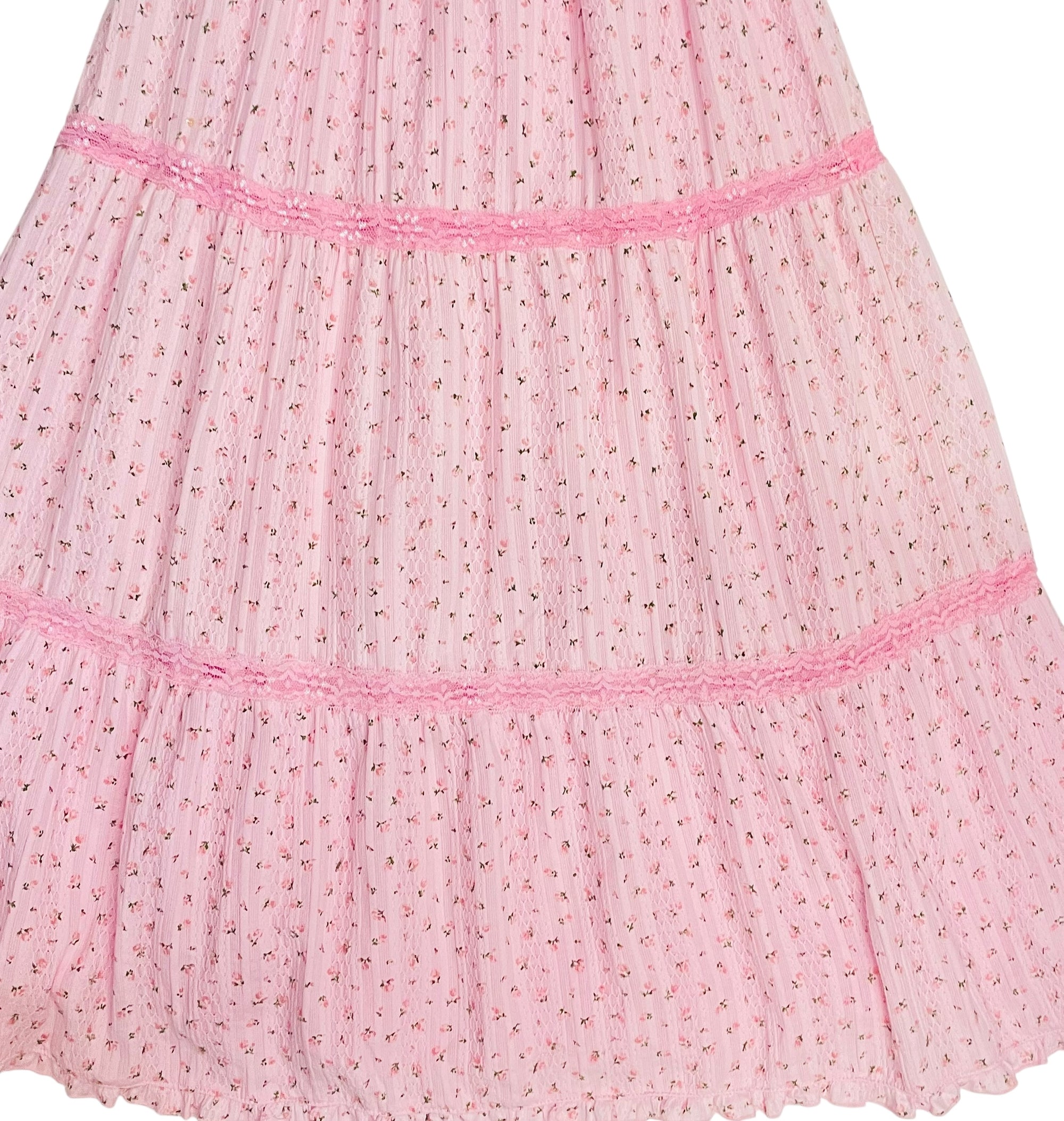 Flowers By Zoe Tween Pink Floral Maxi Dress