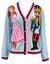 Queen Of Sparkles Kids Light Blue Nutcracker And Clara Cardigan