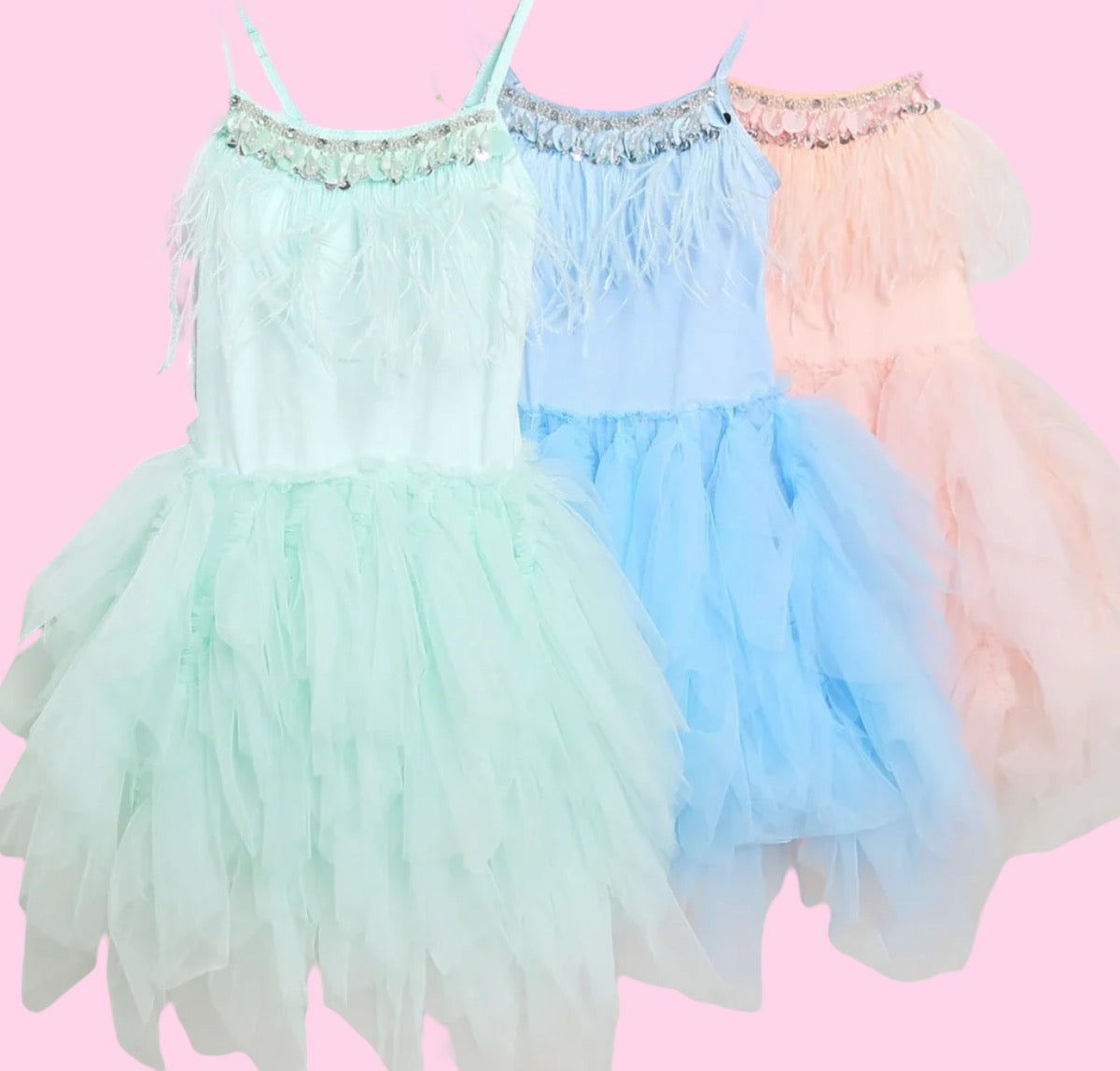 Stardust &amp; Glitter Paris Tutu Dress - Mint