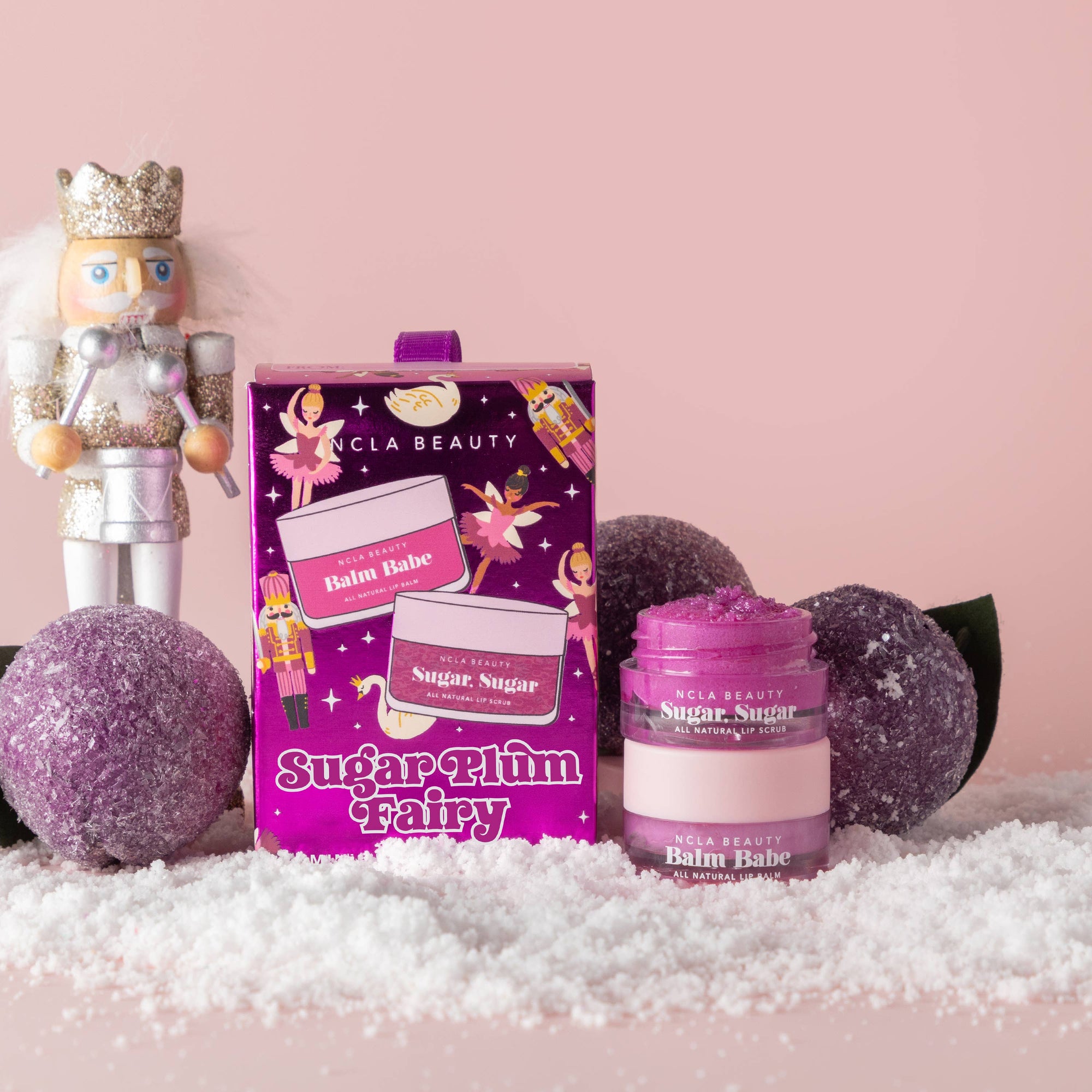 Sugar Plum Fairy Lip Treatment Holiday Ornament Gift Set