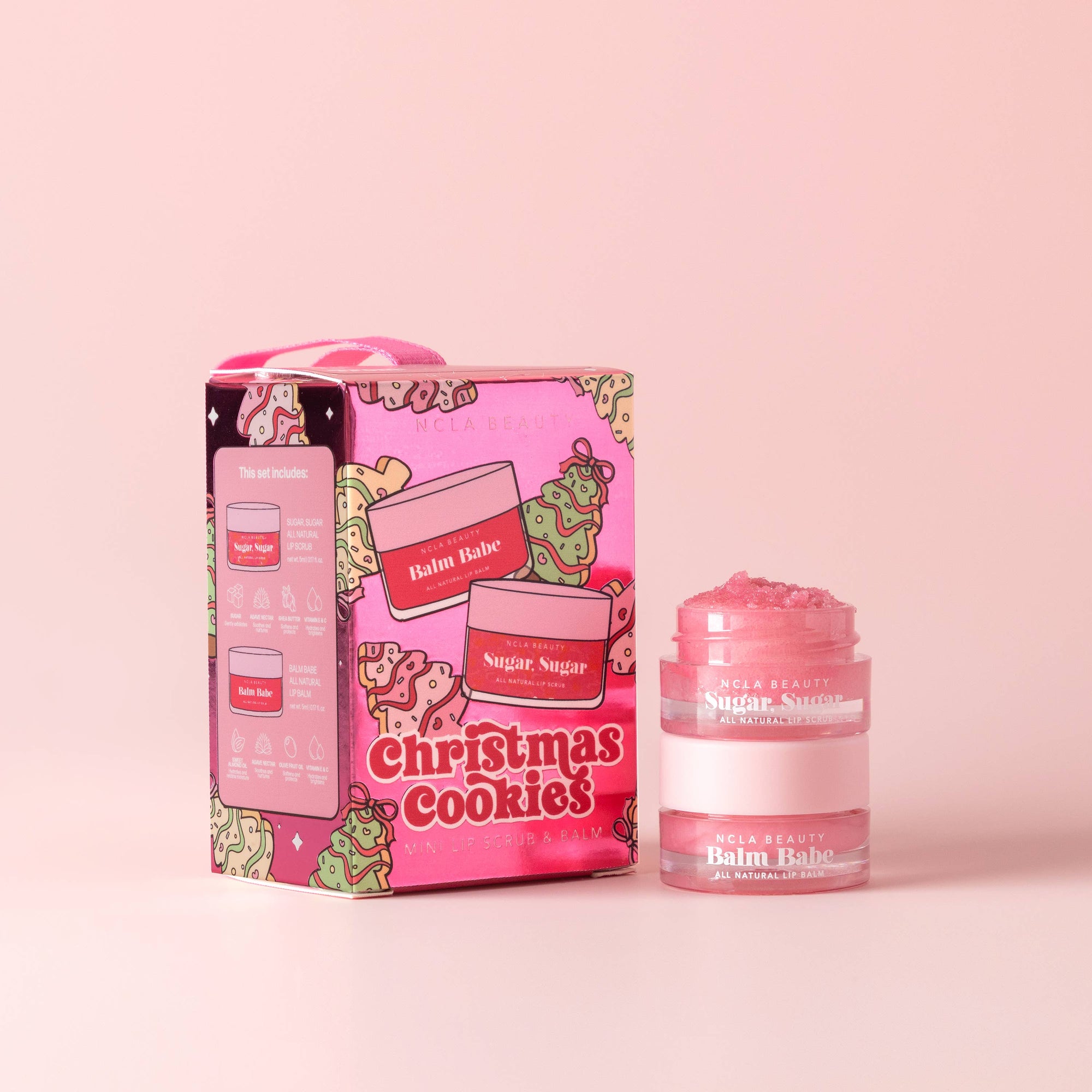 Ornament Mini - Christmas Cookies Lip Scrub + Balm Set Gift Set