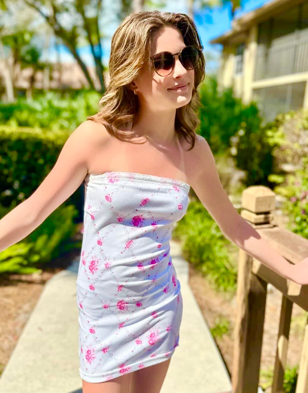 Theme NYC Stevie Tube Dress-Vintage Rose